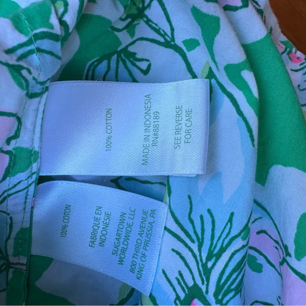 Lilly Pulitzer Spearmint Blossom Views Top - Picture 7 of 8